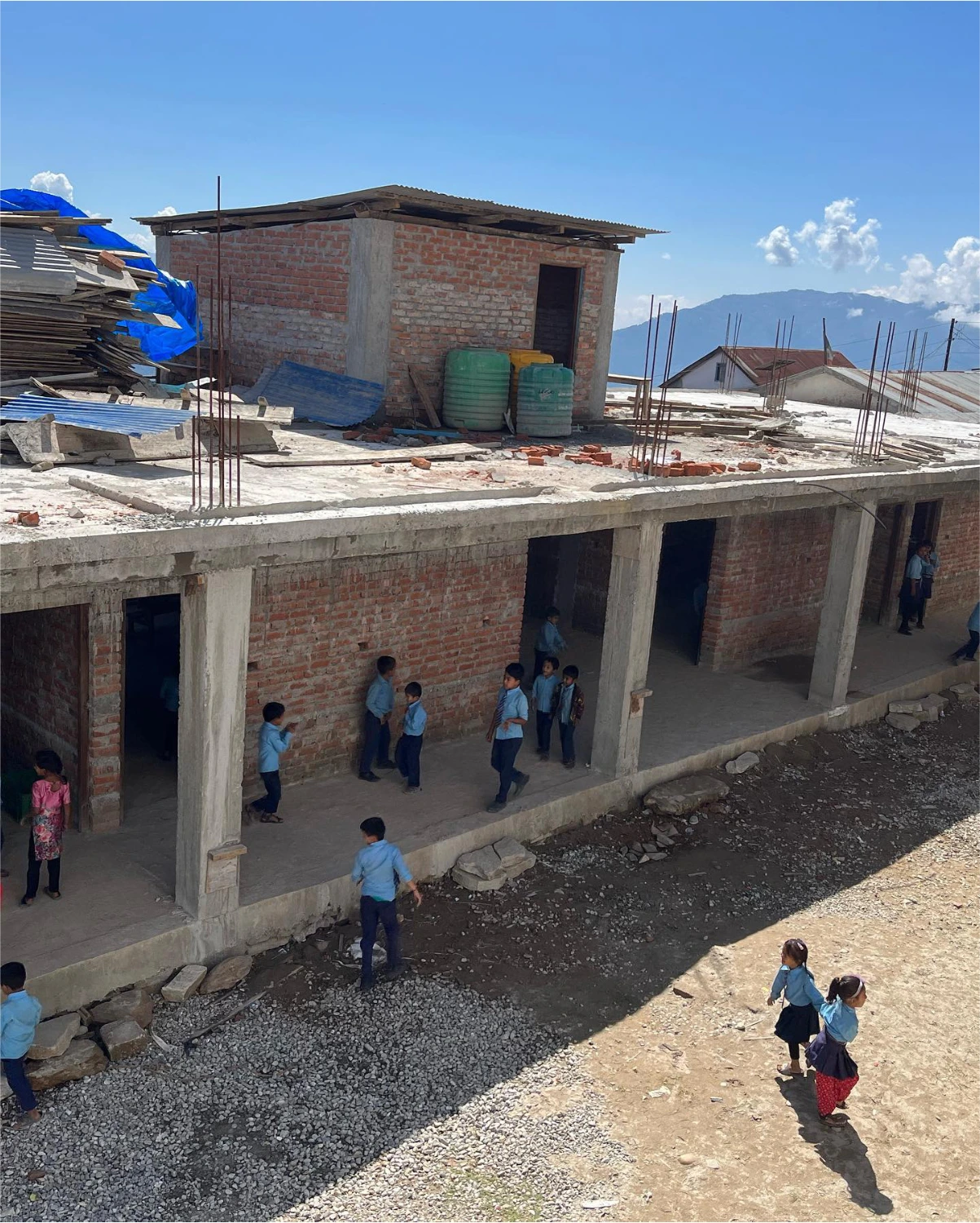 Nepal school under construction