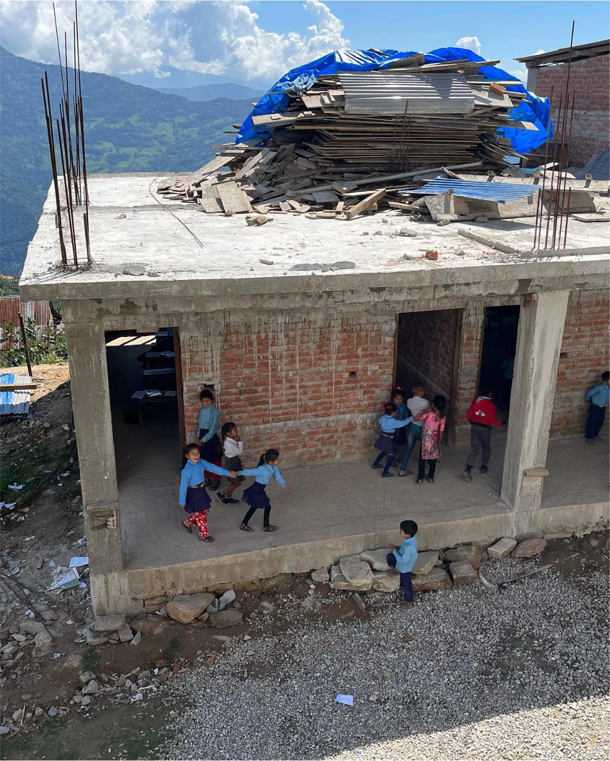 Nepal school under construction