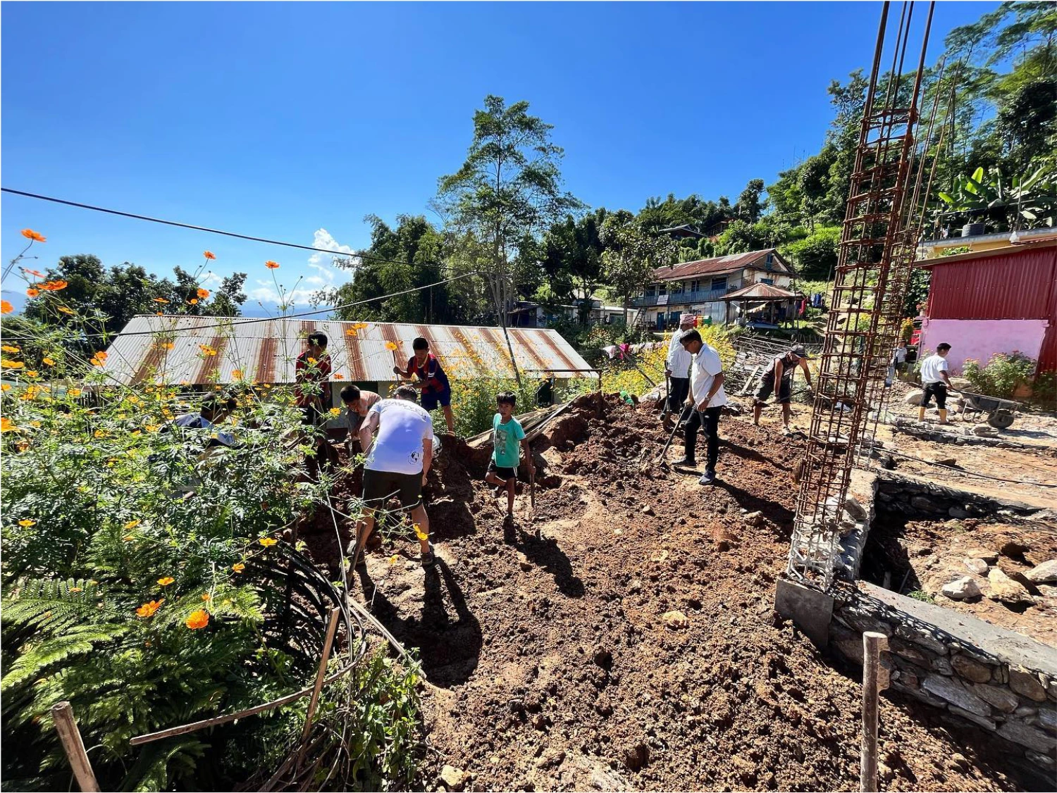 building a school in Nepal